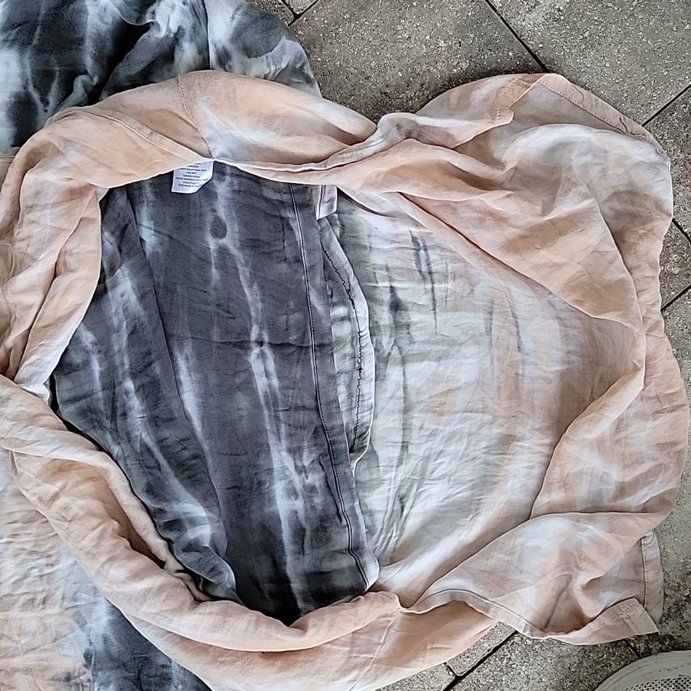 Dolan Anthropologie Trina Tie-Dye Midi T-shirt Dress Sz L Lined - Picture 10 of 11